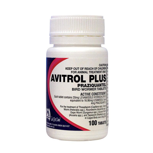 Mavlab Avitrol Plus Bird Worming Tablets 100 Pack