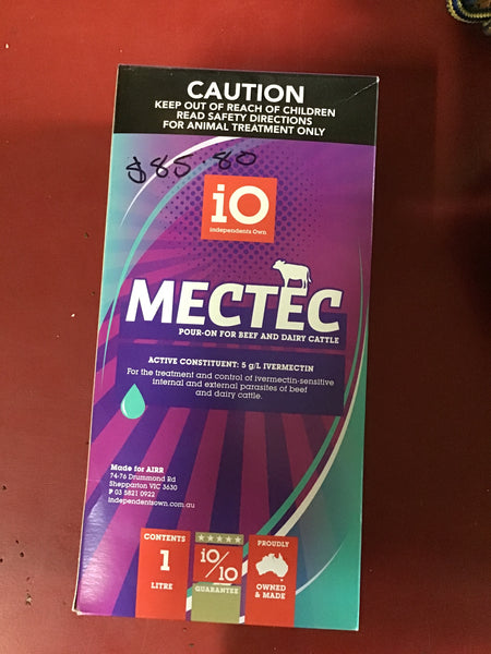 Io Mectec Cattle pour on 1lt