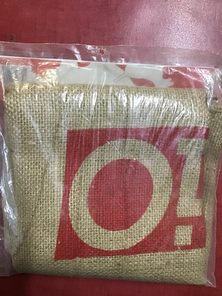 Small Hessian Dog Bed